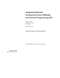 IntegratingSoftwareArchitectureCentricMethods